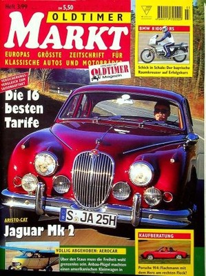 2) Oldtimer Markt 03/1999 - Stanley Steamer 735 B in - BMW R 100 RS mit 70PS in