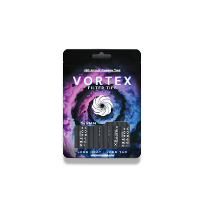Vortex Filters 5,9mm - 50x Aktivkohle Super Slim Filter - Kohle Tips Rotauge
