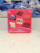 Kid Connection 6 Game Combo Tin Chess, Chinese Checkers, Tiddlywinks, Bingo. New