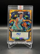 2020-21 Panini Prizm Lamelo Ball Orange Ice Penmanship Rookie Auto RC No. RP-LMB