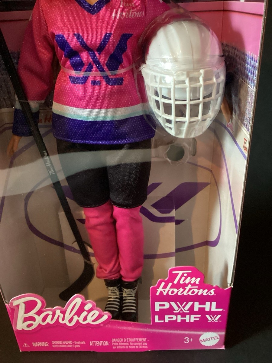 Barbie Tim Hortons Mattel 2025 PWHL Hockey Player Doll Blonde