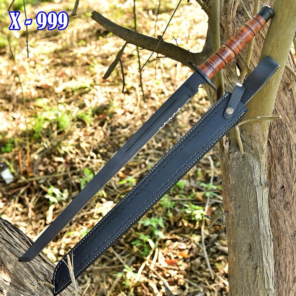 1942 US Combat Sword with Sheath | USMC Replica | War Outdoor | Overall ...