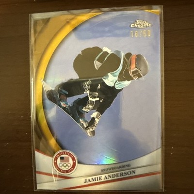 JAMIE ANDERSON 2026 TOPPS CHROME US OLYMPICS GOLD REFRACTOR /50 Q1816