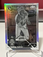 MAIKEL GARCIA 2023 Topps Chrome Update Series NEGATIVE REFRACTOR Rookie Card
