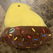 Peeps Just Born Easter Chick Plush Yellow With Brown Sprinkles 