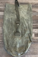 Original 1945 WWII US Military Canvas Duffel Bag - Named "RANDALL" With Serial