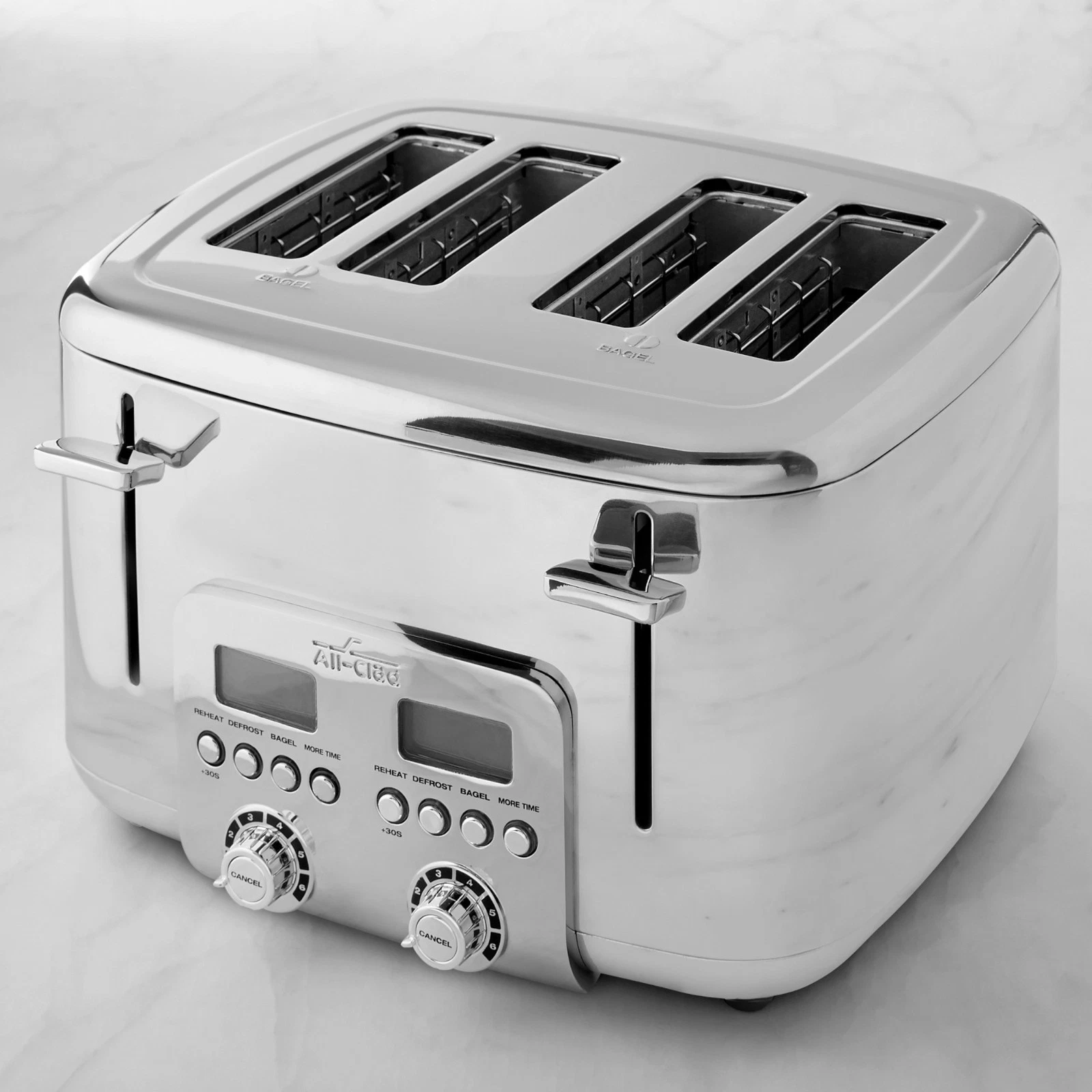 All-Clad TJ824D51 4-Slice Stainless Steel Digital Toaster ***NEW*** B908
Opens in a new window or ta