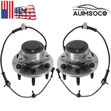 For 2001 2002 2003 GMC Sierra 1500 HD - 2x Front Wheel Bearing & Hub Assembly