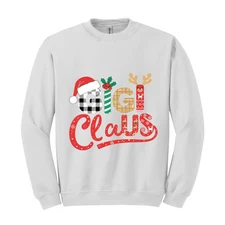 Gigi Claus Sweatshirt, Santa Claus Hoodie, Cute Gigi Hoodie, Grandma Hoodie, Fun