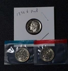 1976 P D S Roosevelt S Proof BU US Mint Dime 3 Coin Year Set