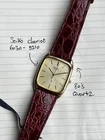 SEIKO CHARIOT 6030-5210 80s Vintage Gold Plated Tank Dress Watch - Japan Import