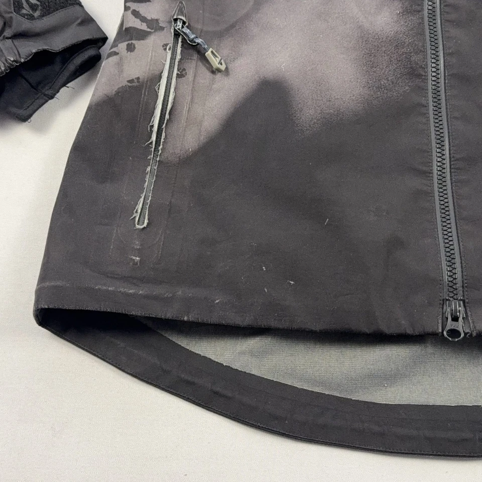 Volcom Shot 3L Jacket Womens M Black Gray Goretex RECCO All Over Print Ski Coat - Image 4 of 4