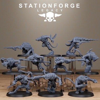 Rotfang Assassins from Station Forge Legacy 32mm. GRATIS BASEN & POST