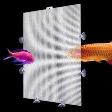 2PCS Fish Tank Divider Aquarium Dividers Fish Clear Plastic Tank Separator wi...