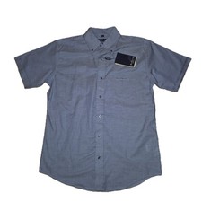 Image of Ben Sherman Oxford Shirt Short Sleeve Riviera Blue Size Medium BNWT