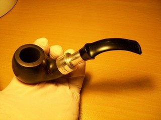 PFEIFE: schöne irische PETERSON's Dublin Sterling Silver 03S tolle Optik Hänger