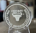 1998 CHICAGO BULLS CENTRAL DIVISION CHAMPIONS FINE SILVER ROUND