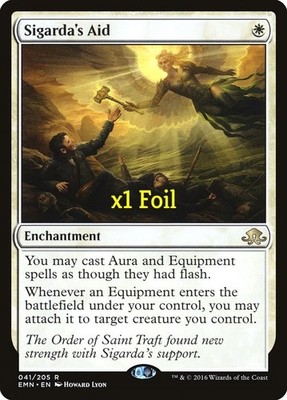 MTG Foil Eldritch Moon EMN Sigarda's Aid MINT