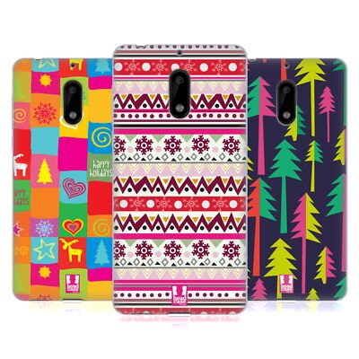 HEAD CASE DESIGNS HIPPIE XMAS SOFT GEL CASE FOR NOKIA PHONES 1