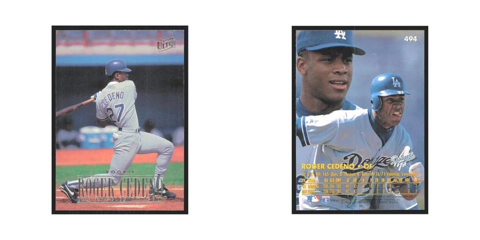Fleer Ultra Roger Cedeno Dodgers 1996 #494 Foto 3 de 3
