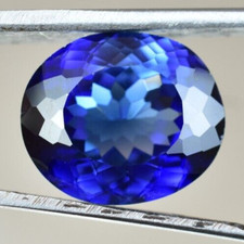 Natural Blue Sapphire 17.90 Ct Oval Certified Stunning Loose Gemstone