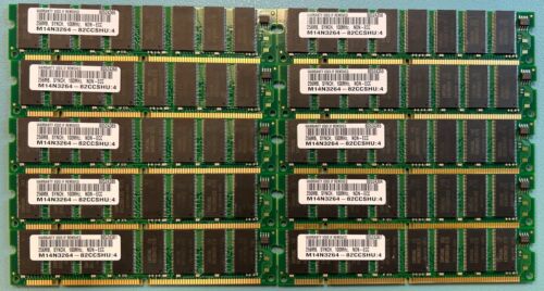 LOT OF 10 New Build 256MB SDRAM MEMORY RAM PC100 UDIMM 168-PIN 100MHZ - Picture 1 of 1