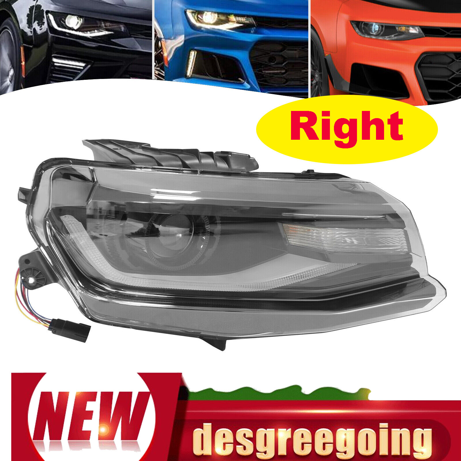 For 2016-2022 Chevrolet Camaro HID Xenon Headlight Right Passenger Side RH