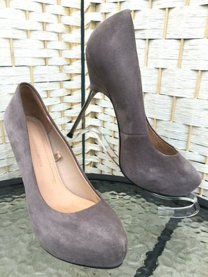 ladies grey court shoes