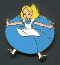 Alice in Wonderland Falling - Down the Rabbit Hole Anniversary Disney Pin