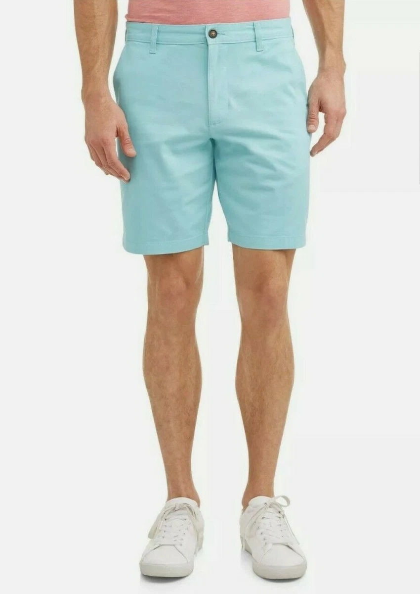 George Men s Casual Flat Front Shorts Size 42 Turquoise 9