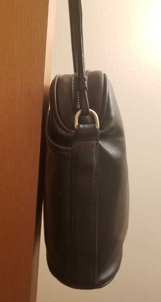 Rare Vtg COACH #4028 Black Leather 
