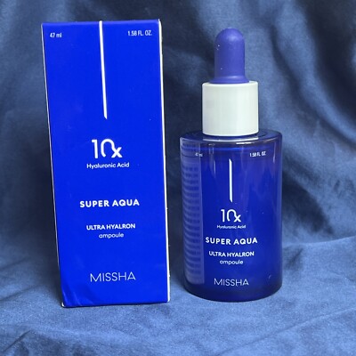 MISSHA Super Aqua Ultra Hyalron Ampoule Moisturizer 47ml  1.58 Oz~BNIB EXP08/24