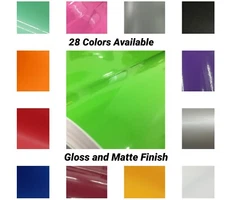 28 Colors Available - Gloss Matte Vinyl Car Wrap Air Release Sticker Decal Film