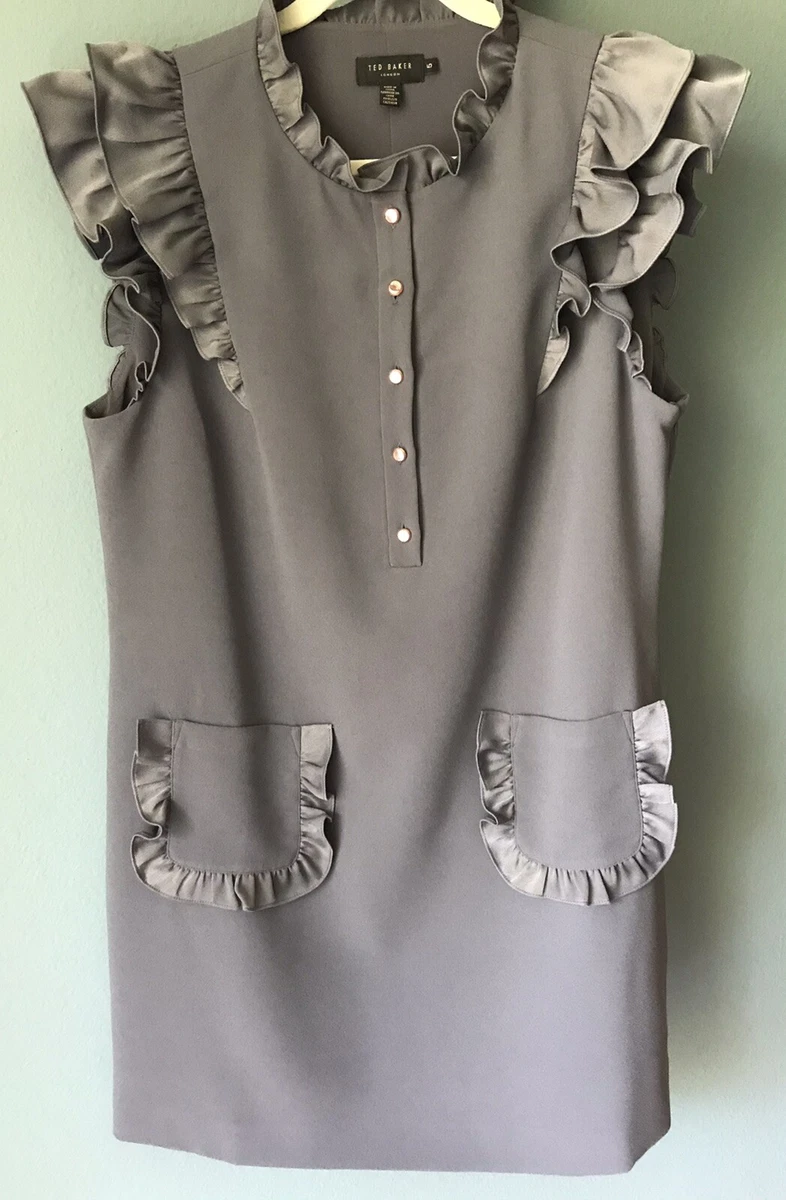 Ted baker top ruffle tunic dress