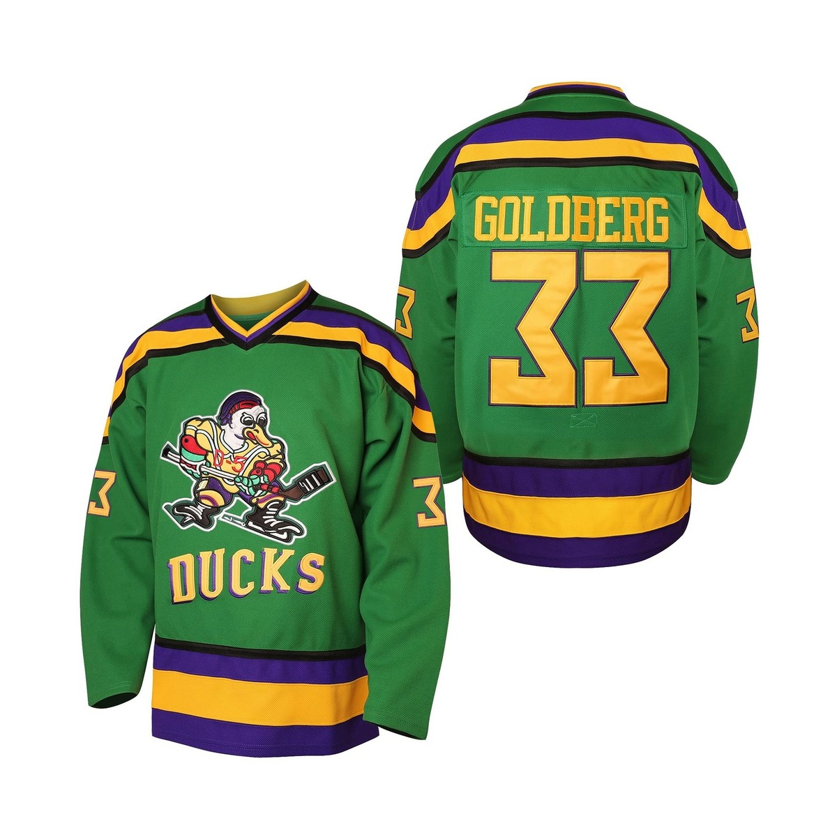 Mighty Ducks Jersey #96 Charlie Conway #99 Adam Banks #33 Greg