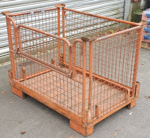 Gitterbox 6 Stk. faltbar 120x80 cm Klappgitterbox Lagerboxen