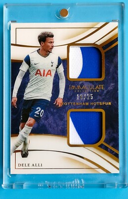 2020 Immaculate Tottenham Hotspur Dele Alli Dual Patch 18/25 | eBay