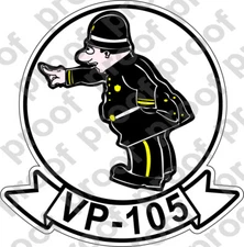 STICKER USN VP 105 PATROLMEN