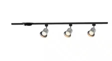 Hampton Bay Flared Brushed Nickel 3-Light Integrated LED Linear Track Lighting