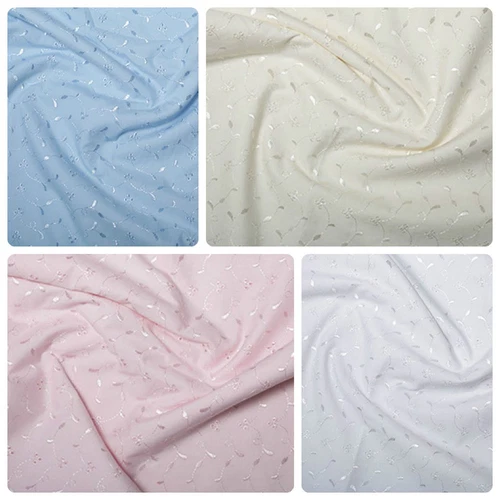 Broderie Anglaise Fabric Material - 3 Hole - 44" (112cm) wide poly cotton