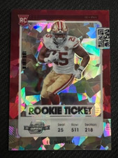 2021 Contenders Optic Eli Mitchell ( 49ers ) #100 Rookie Ticket Cracked Ice /22