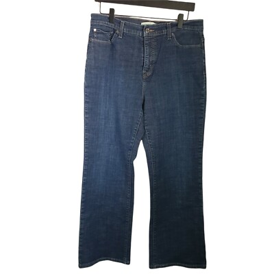 Levis 512 Womens Blue Perfectly Slimming Stretch Button Back Pockets Jeans Sz 14