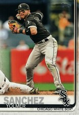 #308 Yolmer Sanchez Chicago White Sox 2019 Topps Series 1 Baseball Card EAE