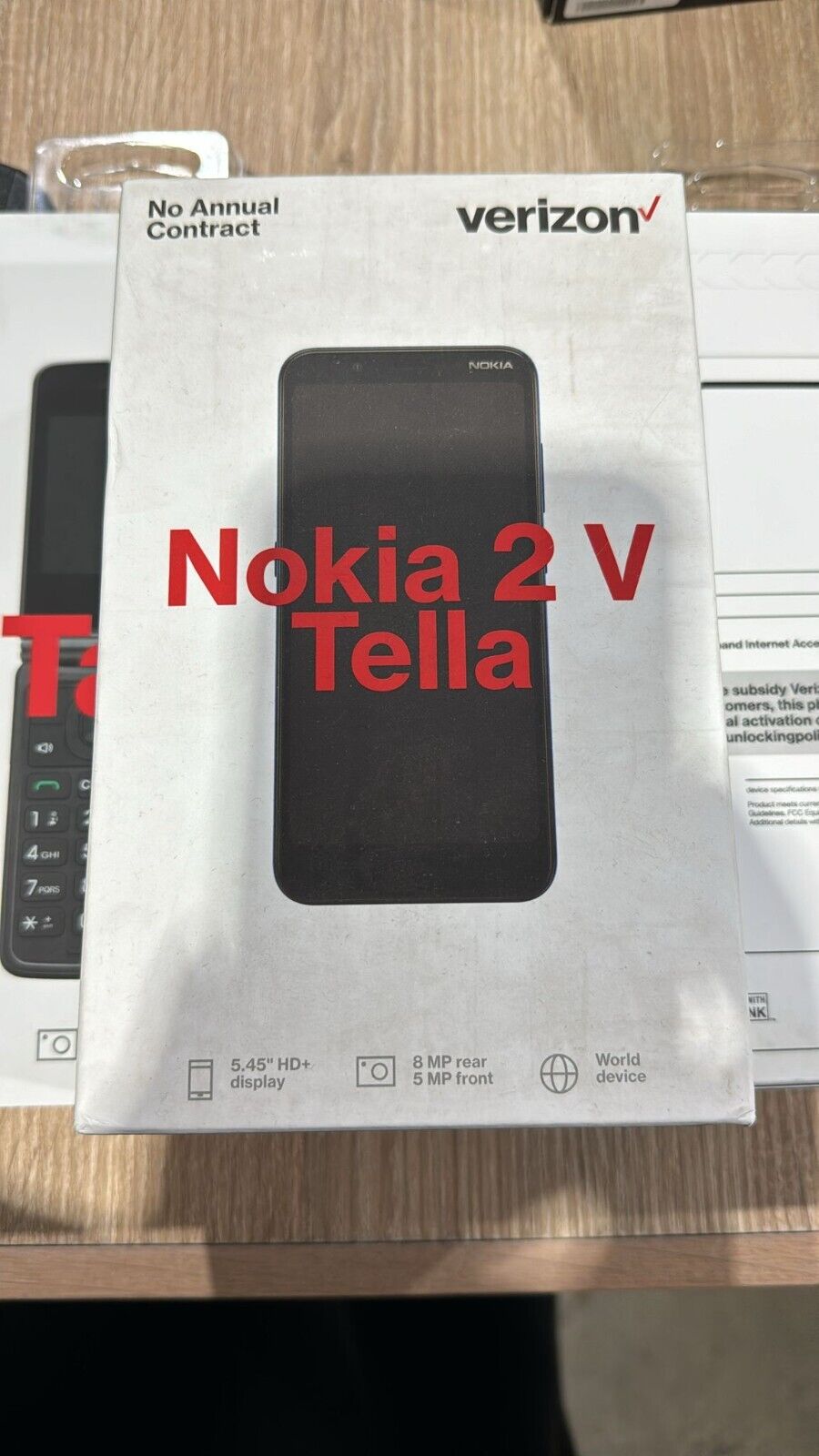 Nokia 2 V Tella TA-1221 FOR Verizon Wireless ONLY Cell Phone