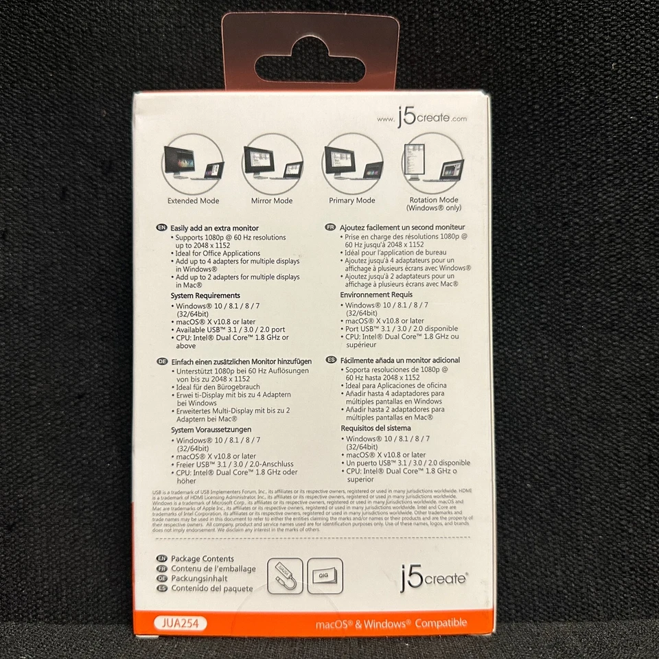 BRAND NEW USB to HDMI Multi-Monitor Adapter- J5 Create HD 1080p - Image 2 of 2