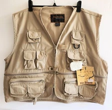 Vintage 90's Rio Bravo Outdoor Gear Vest Fishing Hunting Tactical Pockets Tan XL