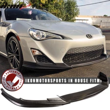 Fits 13-16 Scion FR-S Type-T Style Front Bumper Lip Spoiler Unpainted Black PU