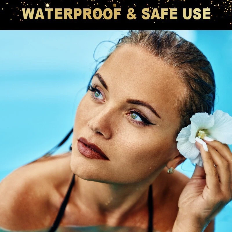 4 пары многоразовых наклеек на подводку с накладными ресницами блестящие тени для век - Изображение 2 из 4