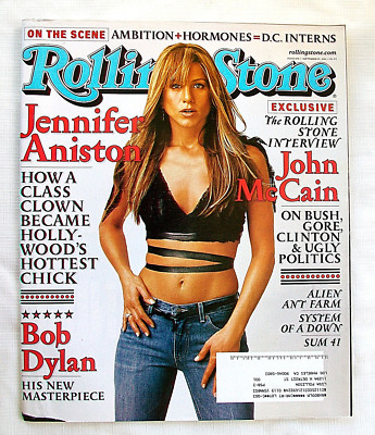 September 27 2001 ROLLING STONE magazine JENNIFER ANISTON Bob Dylan 