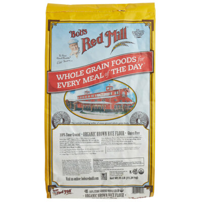 Bob's Red Mill 25 lb. Gluten Free Organic Brown Rice Flour